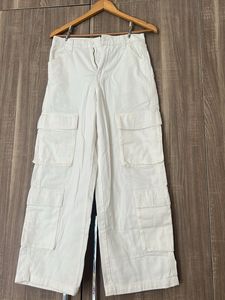 H&M White Cargo Pants