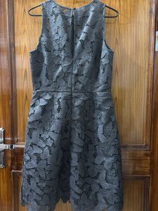 Gray Lace Dress