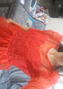 Elegant Red Party Dress