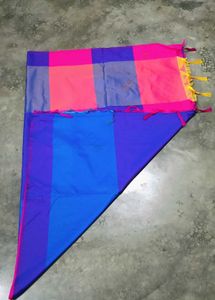 Bright Checkered Saree