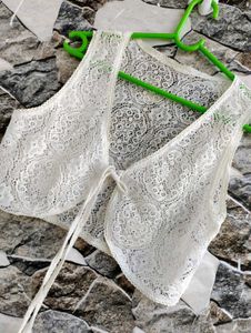Crop Tie-up Shrug