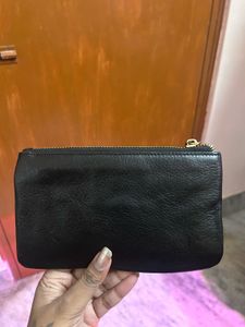 Stylish Black Wallet with Studs