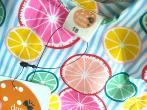 Cute Citrus Print Dress Set