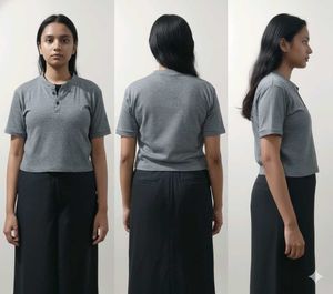 Stylish Zata Grey Top