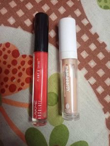Lakme Lip Plumper & Mamaearth Concealer