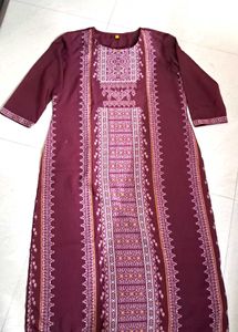 Purple  Long Kurti.