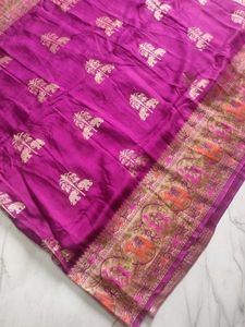 Weaving mistake Tussar Silk Saree