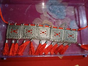 Red Tassel Jewelry Set