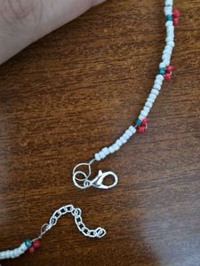 cherry beaded necklace