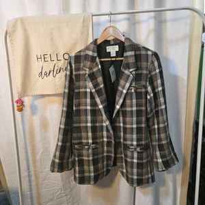 Plaid Blazer