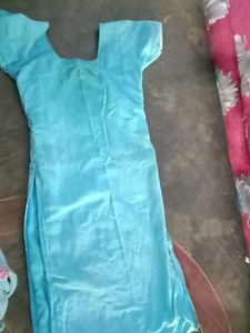 Blue Embroidered Kurta