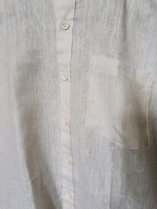 BRAND NEW Linen Shirt Beige Cream 36 Size