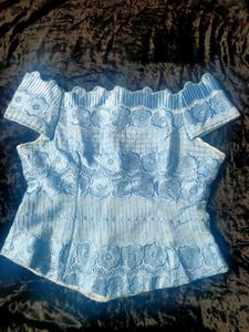 💙Sky-blue Top