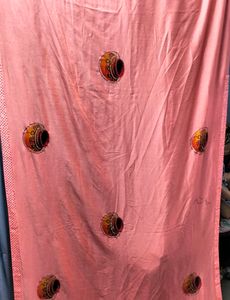 Peach Colour Saree