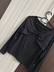 Twist Front Long Sleeve Top