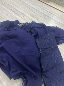 Elegant Navy Blue Saree