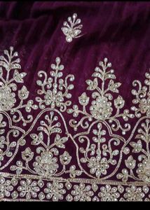 Elegant Purple Kurta nayra Set