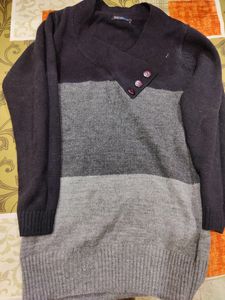 Striped Button Sweater