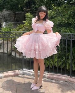 Organza Lace Cute Dress, Colour Available 🥰