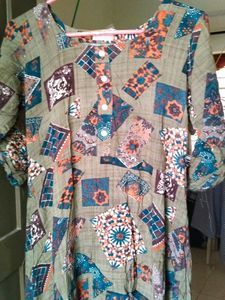 Kurti Type Reyon Material Suits For Jeans Soft Cloth.