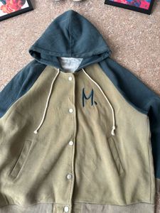 Hooded Bomber Jacket - Unique Color Block