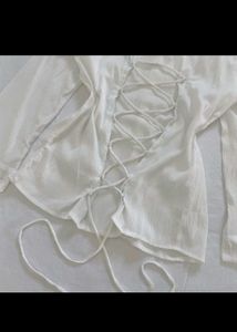 White Long Sleeve Top