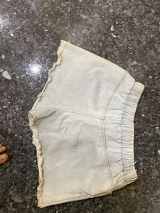 Distressed Denim Shorts