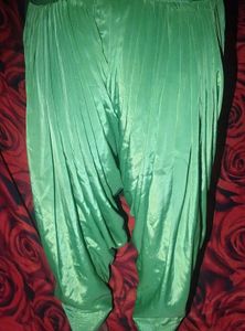 Green suite satin