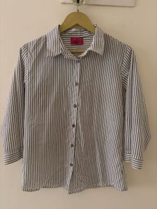 Striped Button-Down Shirt