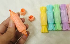Sweet Candy Shape Highlighter Set (Pack of 6)
