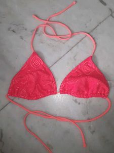 Coral Bikini Top