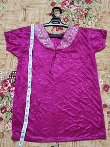 Pink Satin Pajama Pants