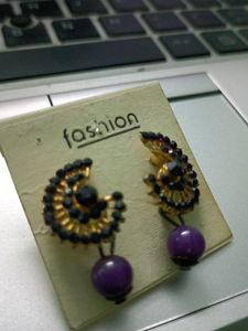 Beautiful  Stone Studded Earring With Embellished