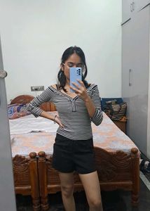 Striped Off-Shoulder Top