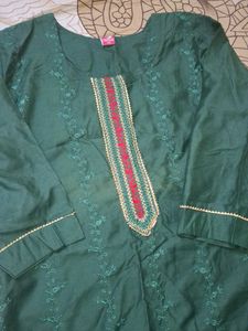 Green Colour Kurta