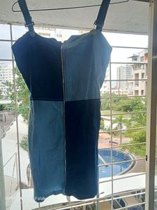 Brand New Blue Denim Midi Dress/Top