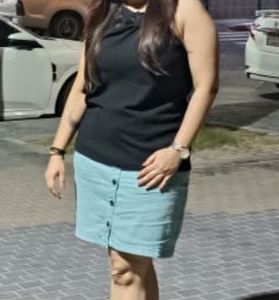 green skirt