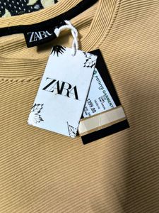 Zara The Most luxurious Ribbed Pullover Sweat shir