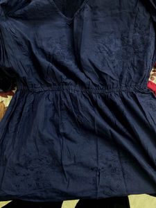 Blue Embroidery Dress