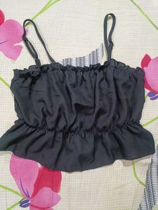 Black Crop Top