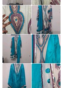 Elegant Embroider Kurta Set Churidar Pjama Kurt