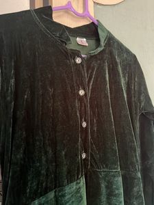 Women Velvet Gown Size L