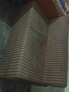 Brown Checker Couch