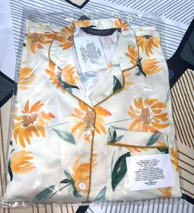 Floral Print Satin Pajama Set