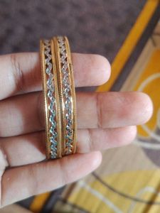 Gold-Plated Bangle Set(2pieces)