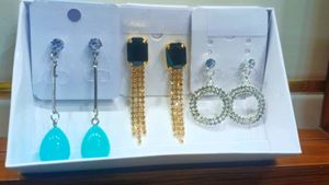 New Earrings Set of 3 For Girls
