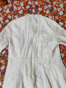 short White Lace Dress