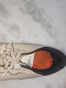 Puma White Perforated Sneakers