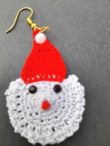 Crochet Christmas Earrings