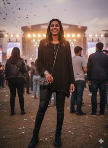 🖤🎸ZARA Studded Rock Chic Tunic-Edge Alert💥